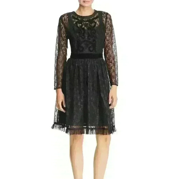 Nanette Lepore Dresses & Skirts - NEW! Nanette Lepore Women’s 2 Velvet Lace Dress NWT $158